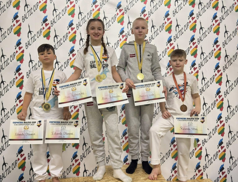 Tukuma Kapoeiras sportistiem godalgotas vietas Baltijas čempionātā