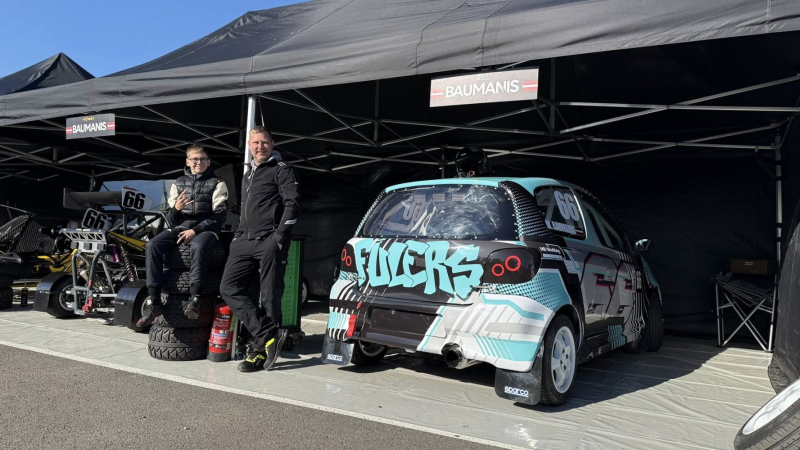 Magnuss Baumanis Baltijas čempionāta 1.posmā rallijkrosā izcīna 4.vietu