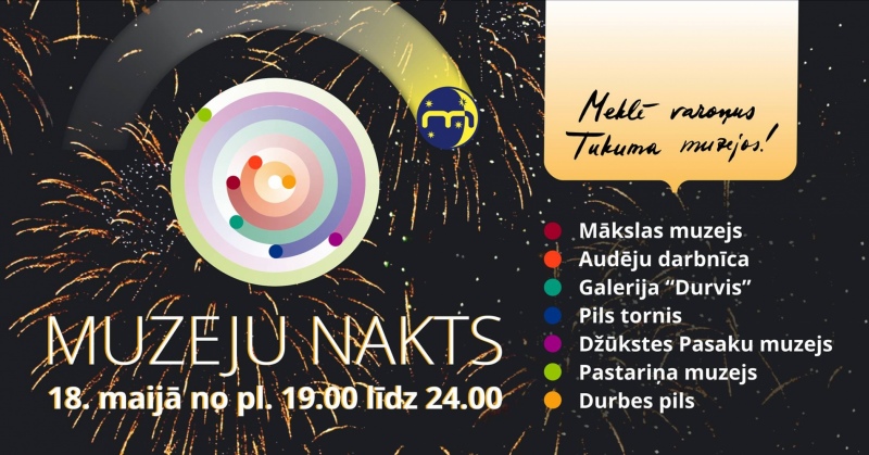 Muzeju nakts pasākumi Tukuma novadā