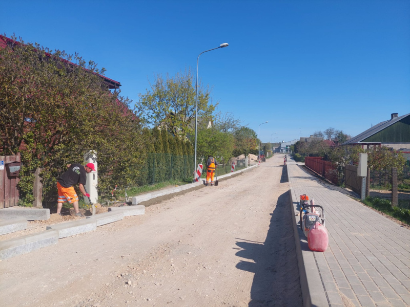 Tukumā atsākti būvdarbi Annas, Kalna, Miera un Magoņu ielās