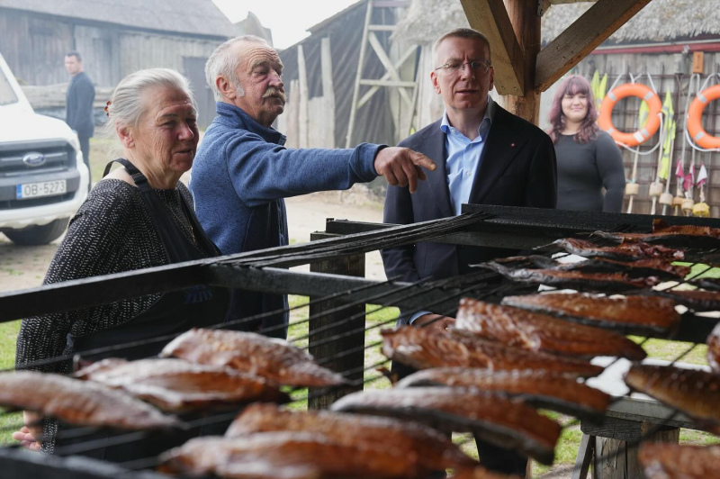 Pie "Mazjūras zvejniekiem" viesojies Latvijas prezidents Edgars Rinkēvičs.