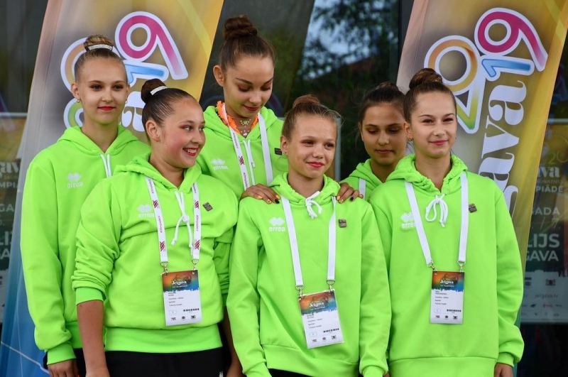 Tukuma vingrotājas Jaunatnes Olimpiādē grupu vingrojumā izcīna bronzas medaļas Tukuma vingrotājas Jaunatnes Olimpiādē grupu vingrojumā izcīna bronzas medaļas