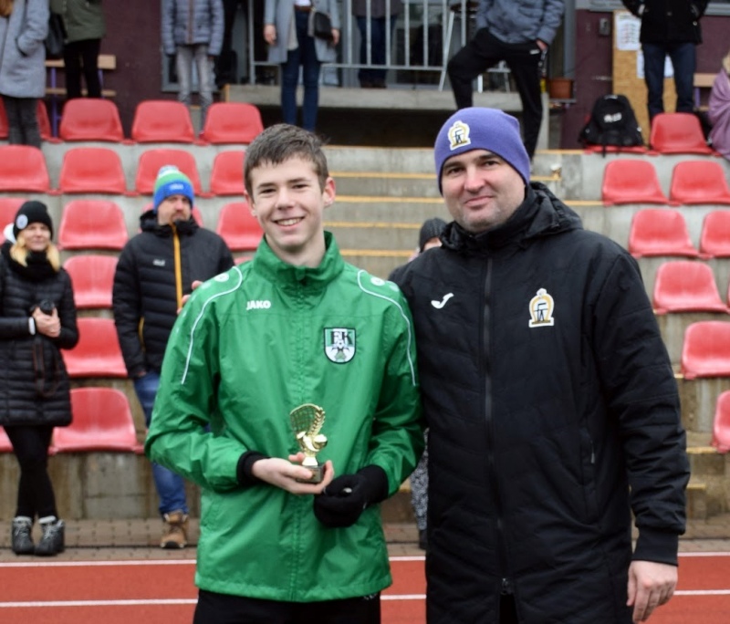Tukuma futbolisti Krieviņš un Puzānovs devušies uz Latvijas U17 izlases treniņnometni