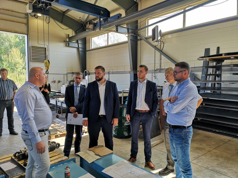 Tukumā viesojās Ekonomikas ministrs Jānis Vitenbergs