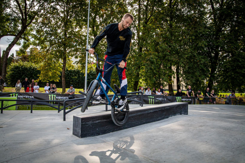 BMX braucējs Kristaps Reimanis “Saldus Action Games” festivālā izcīna 2. vietu